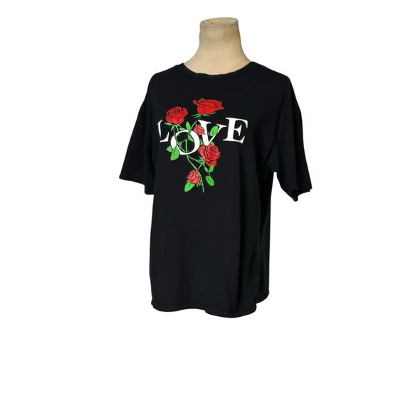 Ragdoll black Love print short sleeves t shirt size Large - Picture 5 of 10